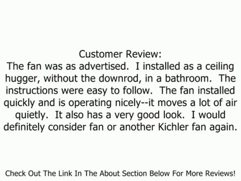 Kichler 300103 Canfield 30 5 Blade Damp Rated Ceiling Fan - Blades Included, Brushed Stainless Steel Review