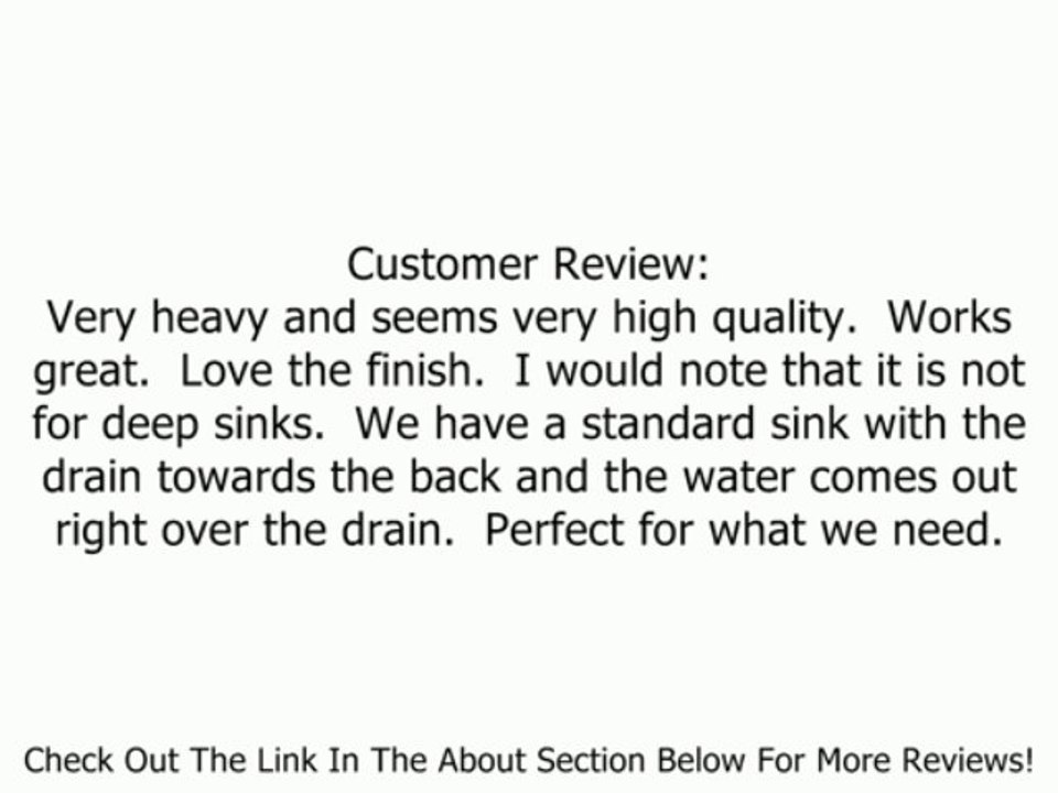 Danze D409030SS Amalfi Single Handle Kitchen Faucet with Side Spray, Stainless Steel Review