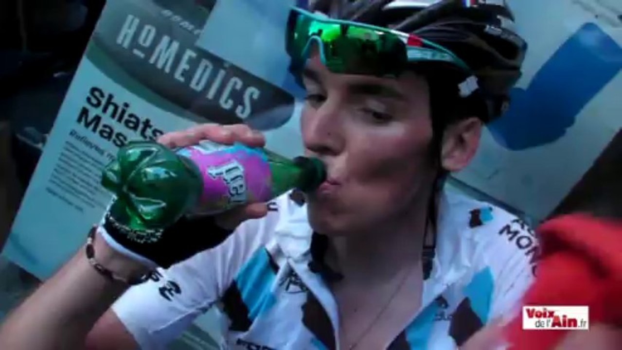 Romain Bardet juste après arrivée - Dernière étape du Tour de l'Ain