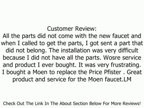 Price Pfister F-534-PARS Rembrandt Pullout Kitchen Faucet with Soap Dispenser Review