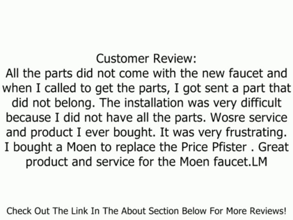 Price Pfister F-534-PARS Rembrandt Pullout Kitchen Faucet with Soap Dispenser Review