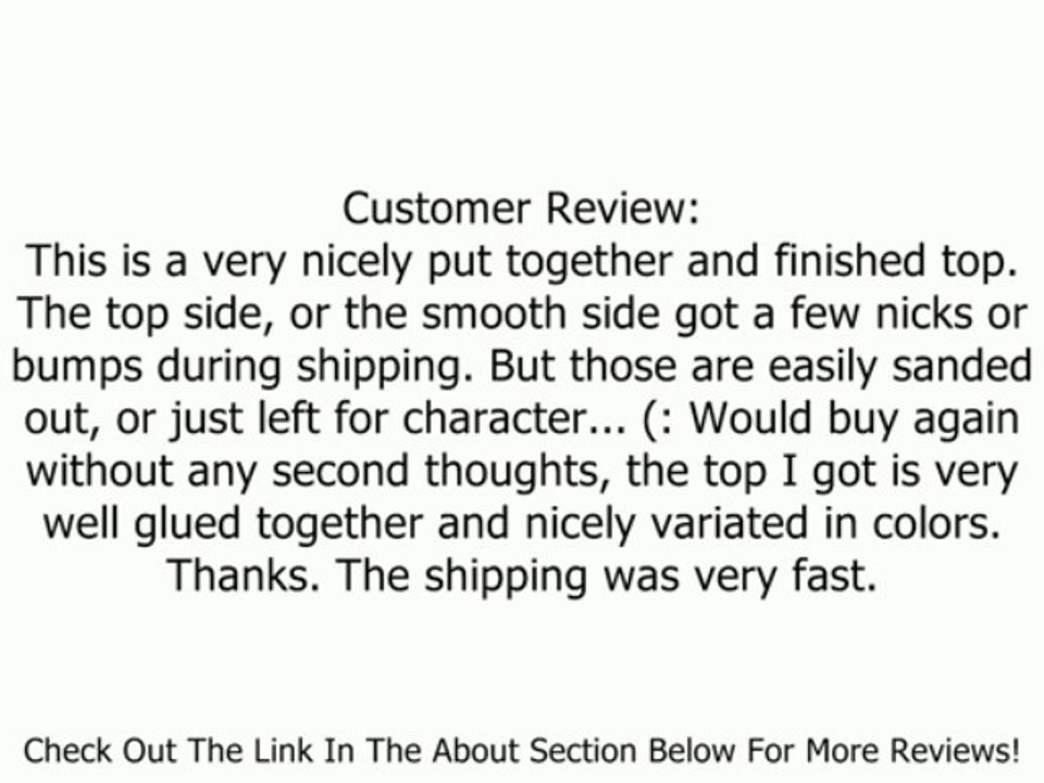 RELIUS SOLUTIONS 13/4" Thick Butcher Block Maple Tops by JOHN BOOS Review