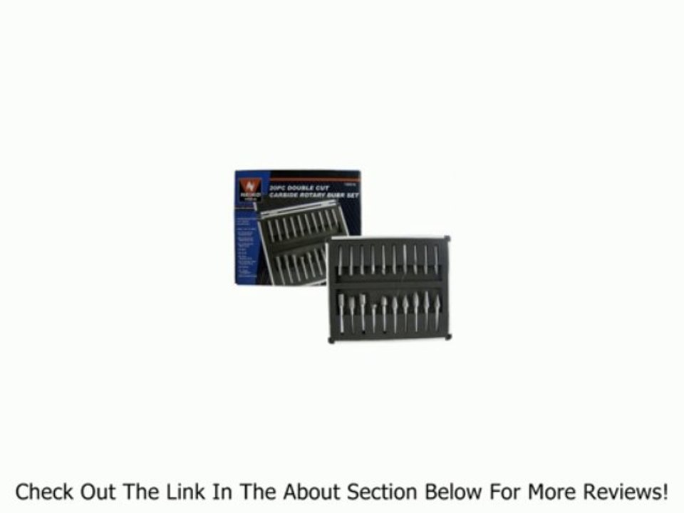 Neiko 20-Piece Double Cut Carbide Rotary Burr Set Review