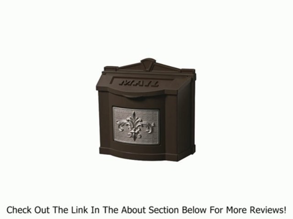Gaines Fleur De Lis WallMount Mailbox Black/Satin Nickel Review