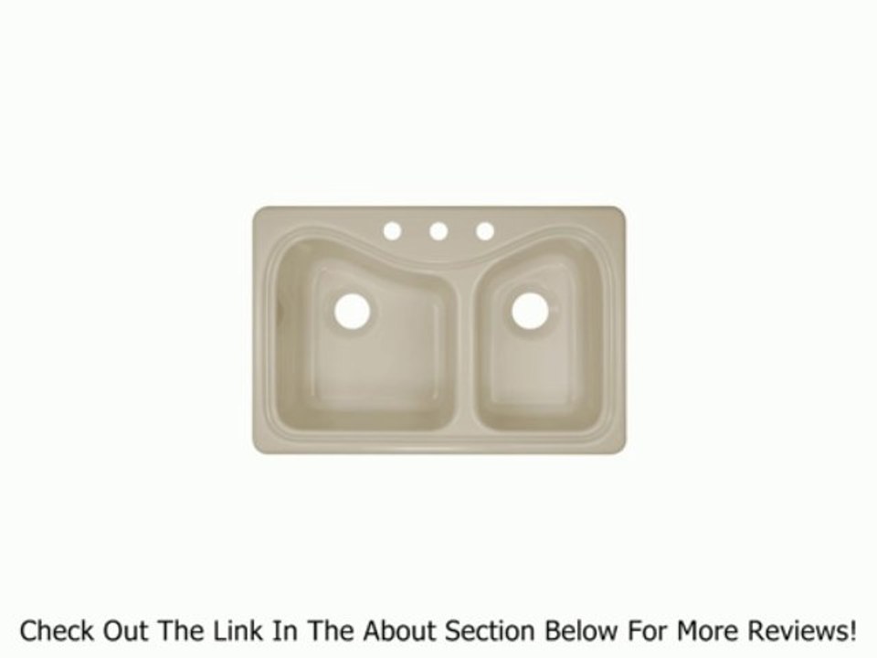 Lyons Industries DKS02Y-3.5 Designer Almond Connoisseur Dual High-Low Bowl Acrylic Kitchen Sink Review