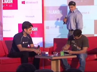 uncut: Aamir khan felecitates winners of microsoft talash contest