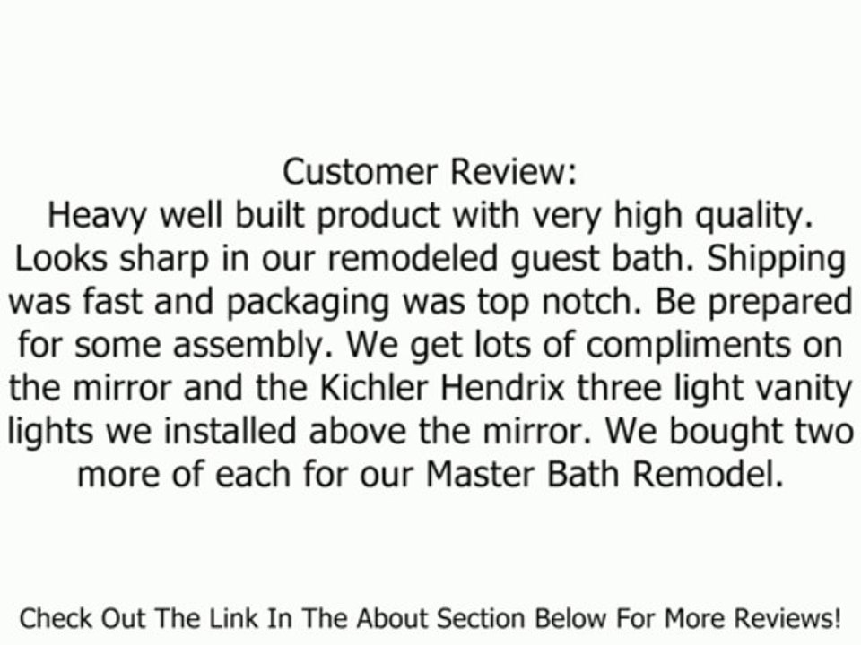 Kichler Lighting 5078CH Hendrik 3-Light Vanity Fixture, Chrome Finish with Satin Etched Cased Opal Glass Review