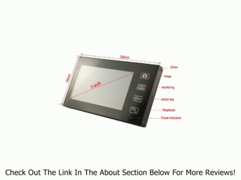 New arrival! 7 LCD Wireless Video Door Phone Doorbell Intercom System Night Vision Waterproof Review