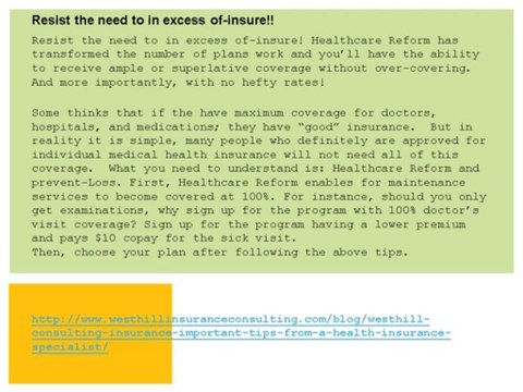 Westhill Consulting Insurance – Important Tips From a Health Insurance