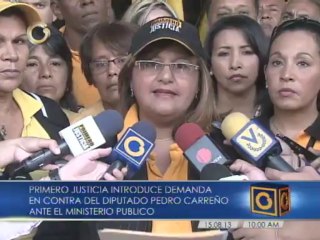 Figuera denunció a Carreño ante el MP por difamación, injuria y violación a la moral de los ciudadanos