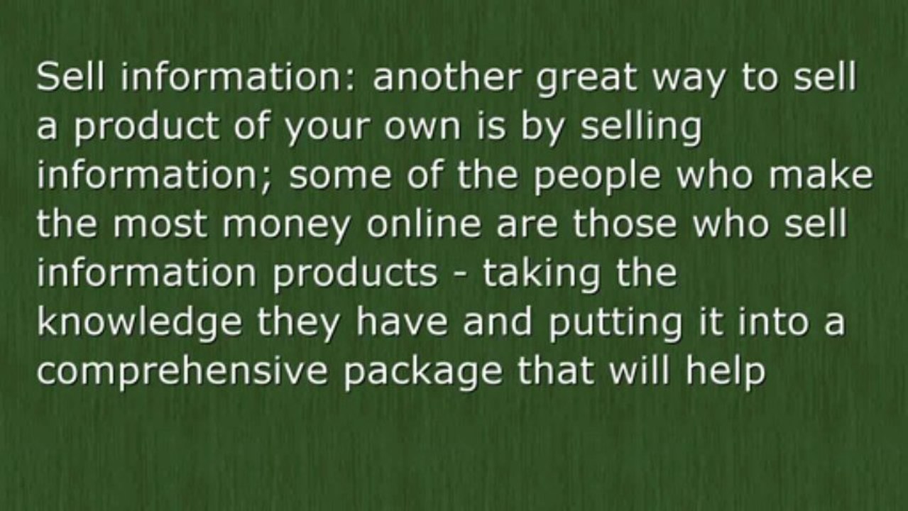 Developing A Revenue Stream On Your Ow