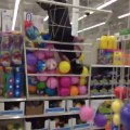 Epic Fail in balloons giant rack!!! Really funny mall invasion...