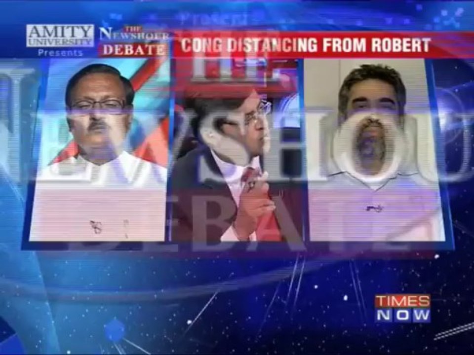 The Newshour  Debate: Congress denies gag on Robert  Vadra - Part 1