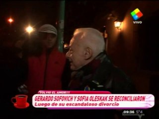 Sofovich se reconcilio con su ex mujer, Sofía