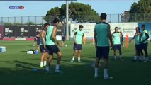 Messi entrena al margen del grupo