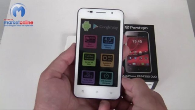 Unboxing smartphone Prestigio MultiPhone 4322 Duo