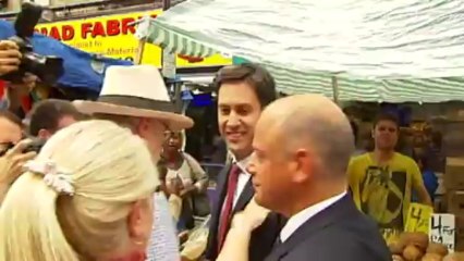 Ed Miliband egged in south London