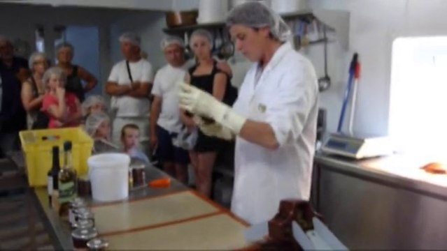 Fabrication de berlingots au caramel