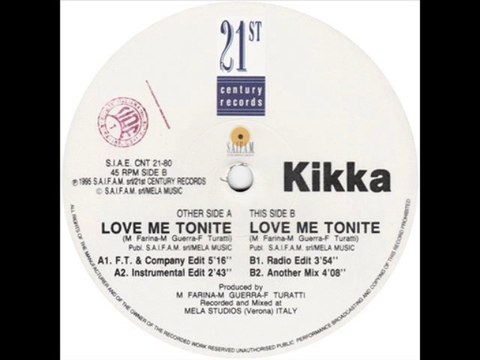 Kikka - Love Me Tonite (F.T. & Company Edit)