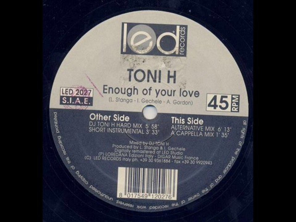 Toni H - Enough Of Your Love (Hard Remix)