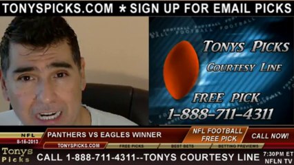 Télécharger la video: Philadelphia Eagles vs. Carolina Panthers Pick Prediction NFL Pro Football Odds Preview 8-15-2013