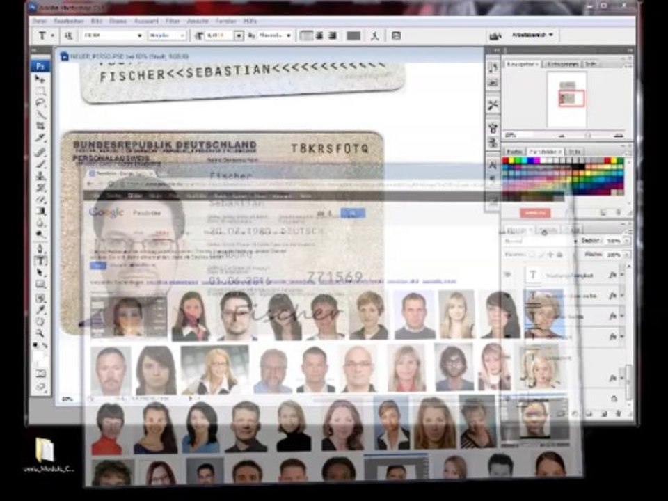 Fake id card personal ausweis faken/erstellen ! [german tutorial] 2013