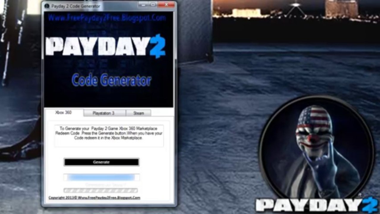 Payday 2 Free Download (Xbox360,PS3,Steam) Tutorial!!