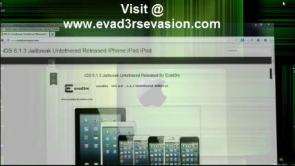 HowTo Jailbreak iOS 6.1.3 iPhone iPad iPod Final Releases