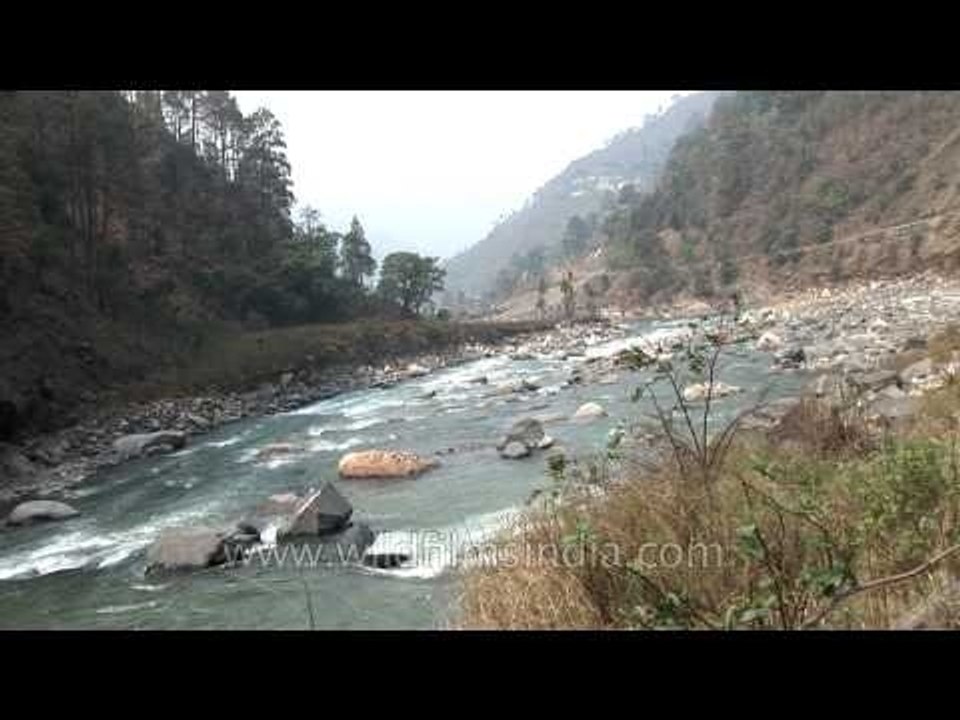 River Bhagirathi flows effortlessly through the valleys