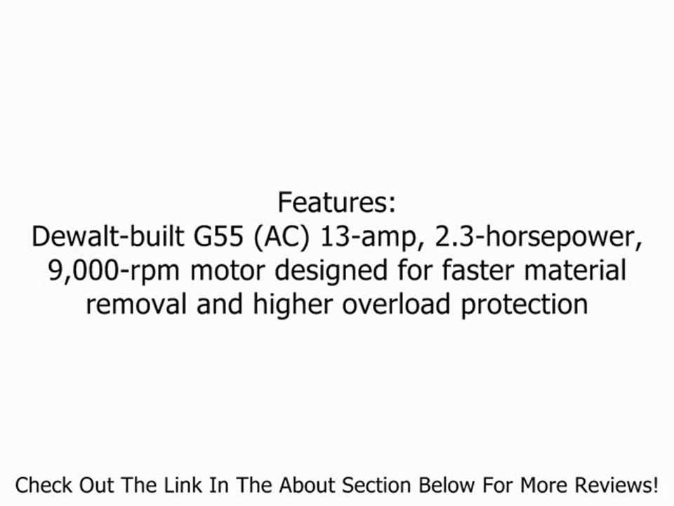DEWALT D28144N 6-Inch High Performance Angle Grinder with No Lock-On Paddle Switch Review