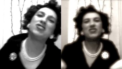 Queen Dilly Dally sings mister sandman