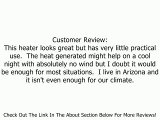 Fire Sense Copper Finish Table Top Round Halogen Patio Heater Review