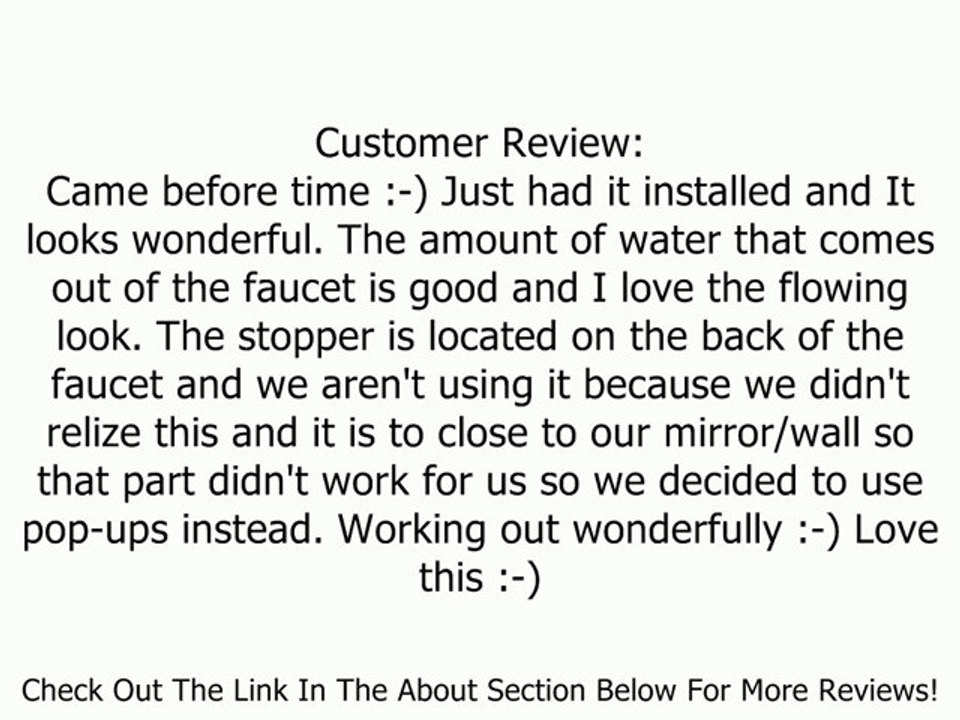 Pfister T49DF0C Kenzo 8-Inch Widespread Bathroom Faucet, Polished Chrome Review