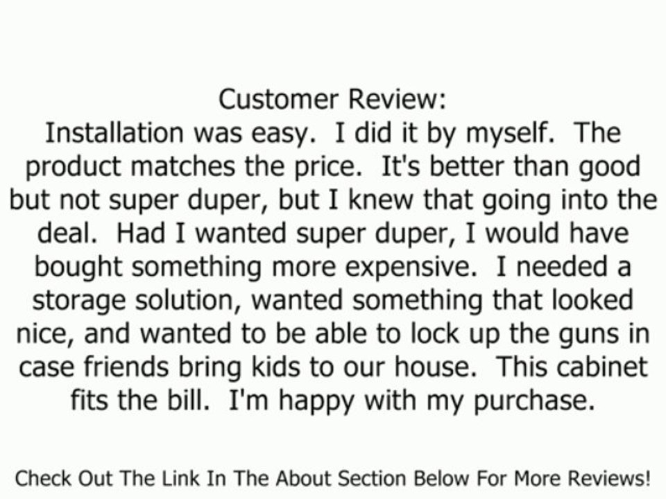 American Furniture Classics 724-10 10 Gun Cabinet, Medium Brown Review