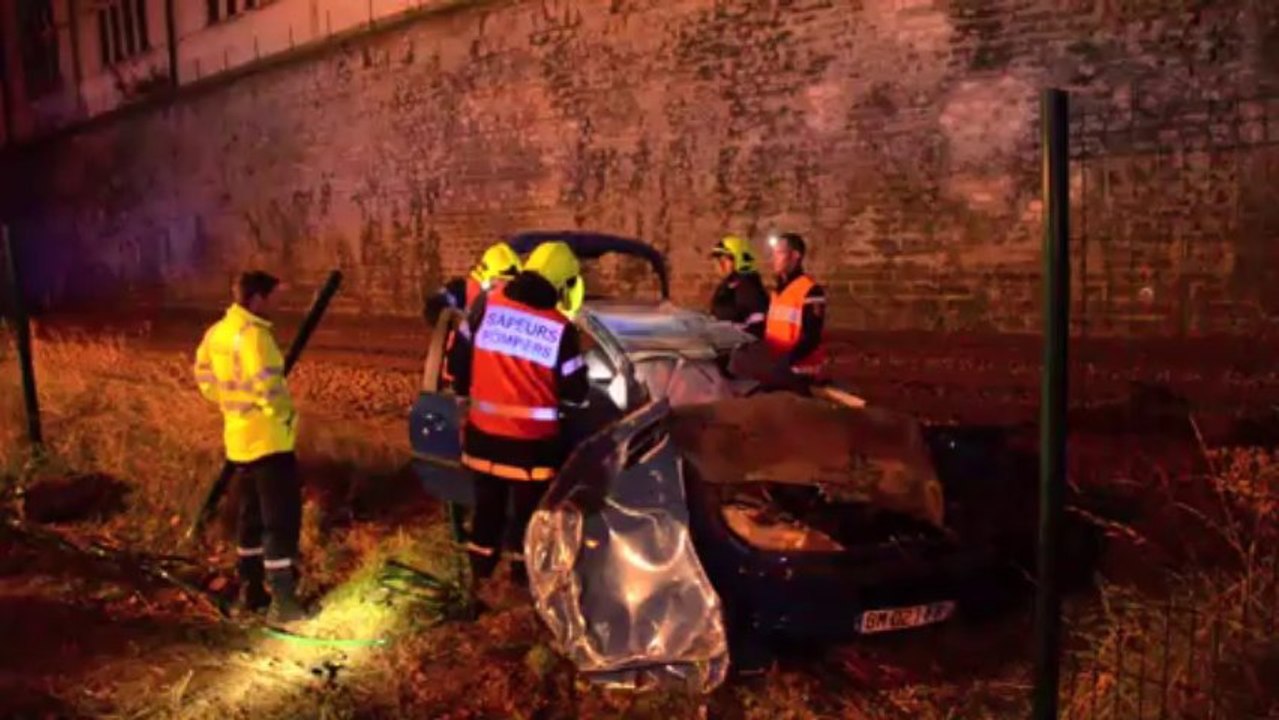 LE CREUSOT : Une voiture sur la ligne SNCF