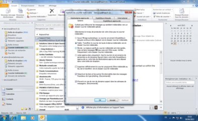 Outlook | Le courrier indésirable