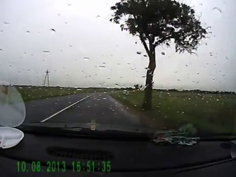 Car accident from the inside! Great Passenger POV!!
