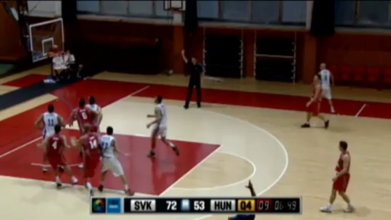 Kurioser Dreier-Wurf: Ball bleibt im Ring stecken