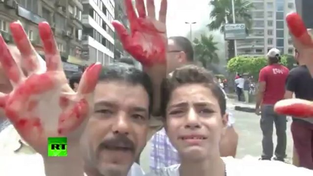 Cairo Crackdown Chaos Video of deadly clashes as protests spread...