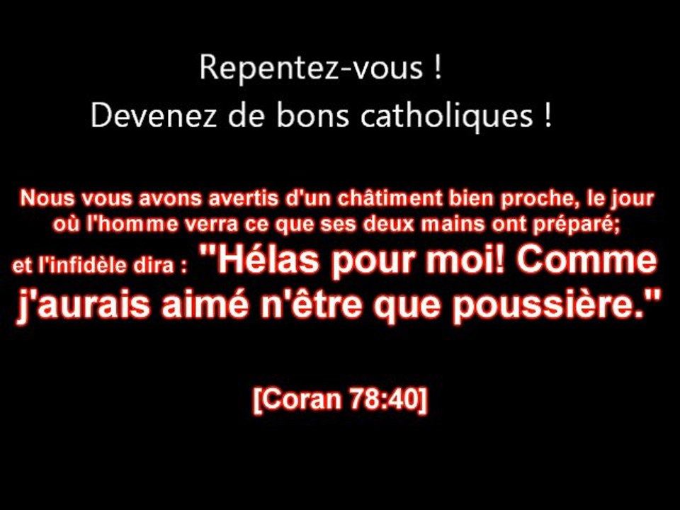 Omar ibn Khattab avoue ...
