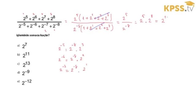 KpssTv | 2013 Kpss Lisans - Genel Yetenek 33. Soru