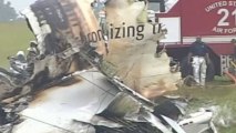 Alabama cargo plane crash: Smouldering wreckage