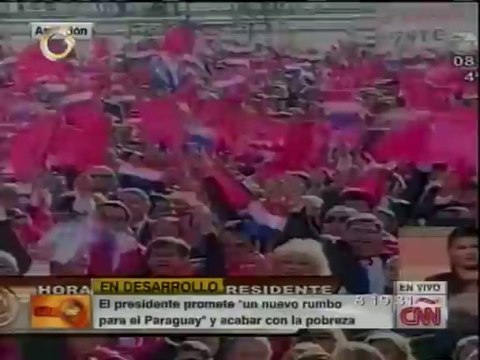 Horacio Cartes jura el cargo como presidente de Paraguay