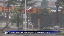 Typhoon Utor hits mainland China