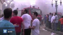 Egypte : un bâtiment administratif incendié par des manifestants pro-Morsi