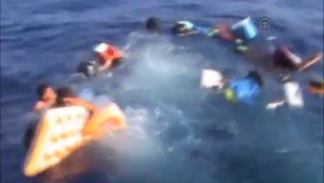 Teknenin batma anı görüntülendi