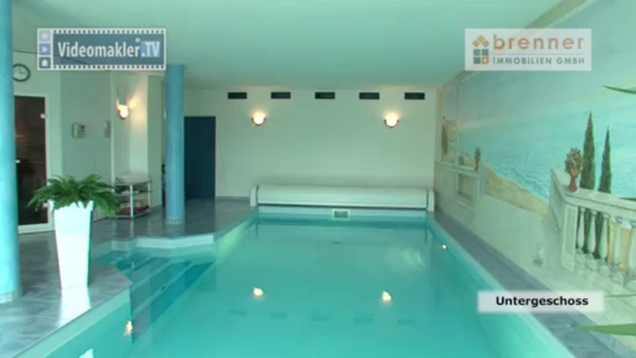 Villa mit Schwimmhalle - Nähe Dinkelsbühl - mit Luftaufnahme