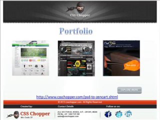 Best PSD to Zencart Development Company in India@CSS Chopper