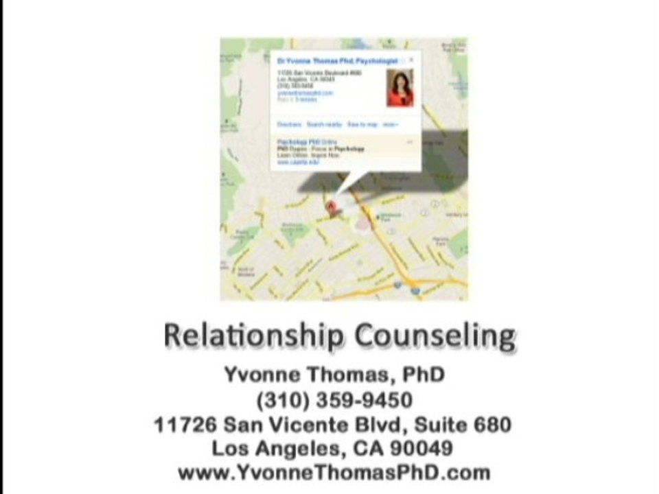 Relationship Counseling Culver City | Dr Thomas PhD