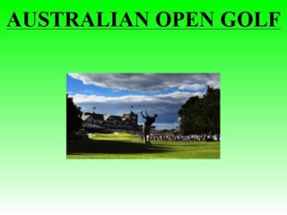 Скачать видео: Australian open golf-Real-Australian open golf